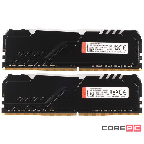 Оперативная память 32 Gb 3200 MHz Kingston FURY BEAST RGB (KF432C16BB1AK2/32)