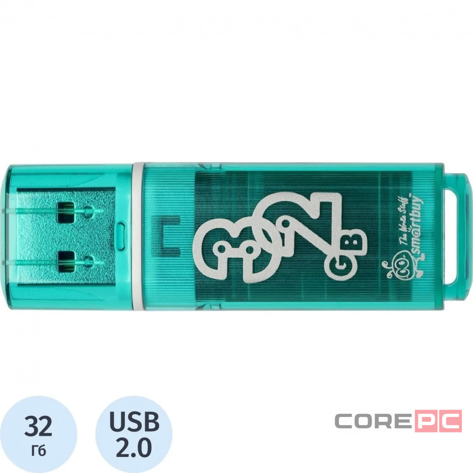 USB флеш накопитель Smartbuy 32GB Glossy Green (SB32GBGS-G)