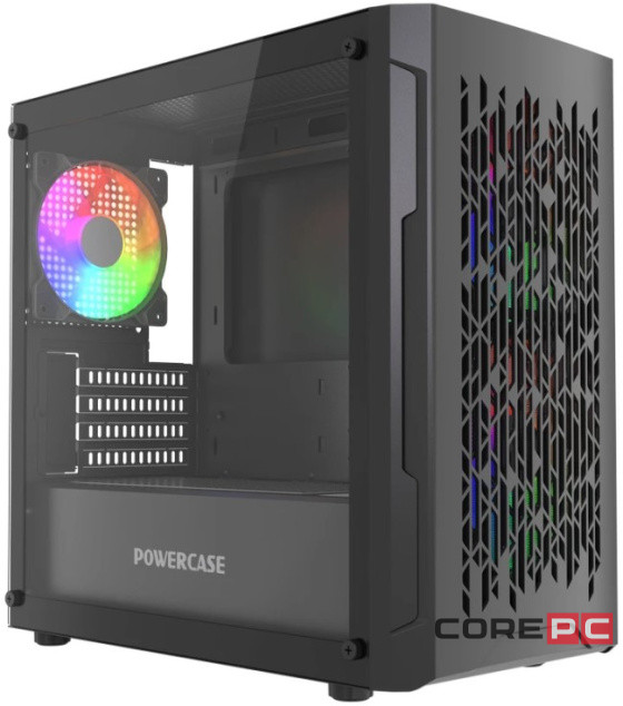 Компьютерный корпус Powercase Mistral Micro D3B ARGB V2 Black (CMMDB-A3-V2)