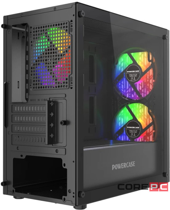 Компьютерный корпус Powercase Mistral Micro D3B ARGB V2 Black (CMMDB-A3-V2)