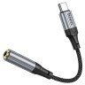 Переходник Hoco LS36 Type-C на AUX3.5 12см черный