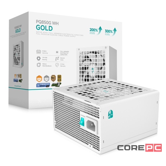 Блок питания Deepcool 850W GAMERSTORM PQ850G WH 16 Pin (PCIe 5.0 Connector Cable Details)