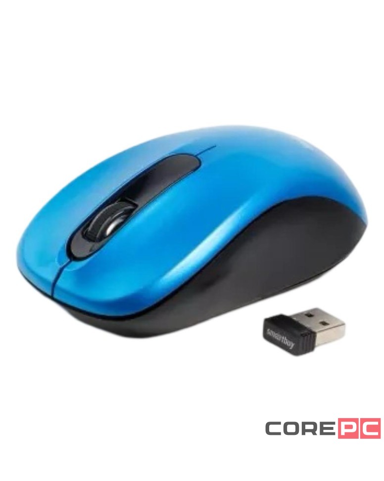 Мышь беспроводная Smartbuy ONE 378AG USB/DPI 1600/3 кнопки/1AA (SBM-378AG-B) синяя