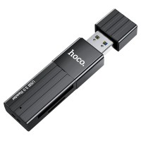 Картридер Hoco HB20 2TB 5Gbps USB3.0 чёрный