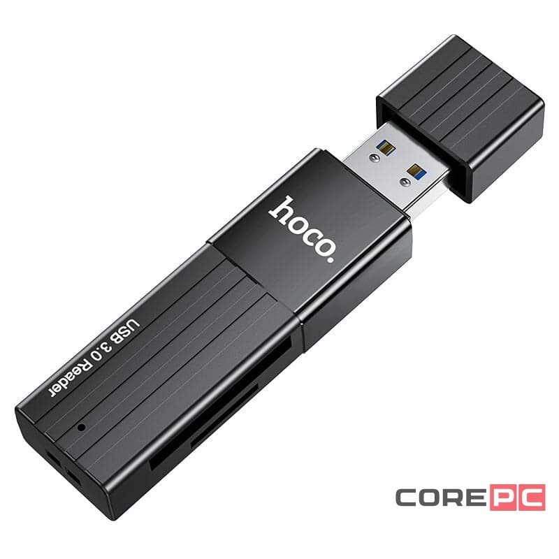 Картридер Hoco HB20 2TB 5Gbps USB3.0 чёрный