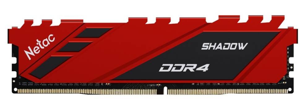 Оперативная память 8 Gb 3200 MHz NETAC SHADOW Red (NTSDD4P32SP-08R)