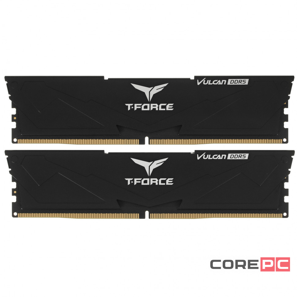 Оперативная память 32 Gb 6000 MHz Team Group T-FORCE VULCAN Black (FLBD532G6000HC38ADC01)