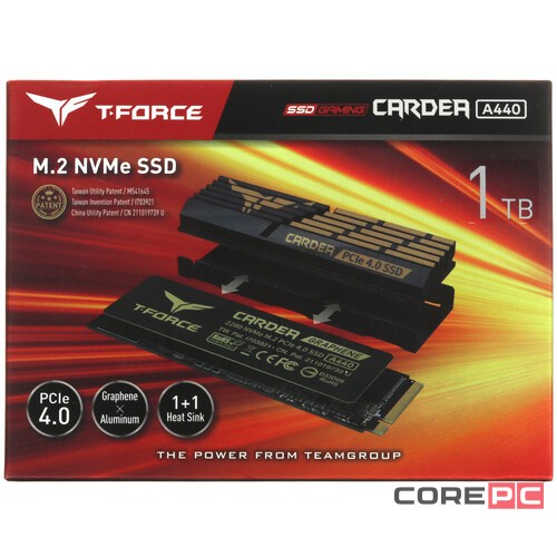 Твердотельный накопитель Team Group 1000 Gb T-FORCE Cardea A440 TM8FPZ001T0C327