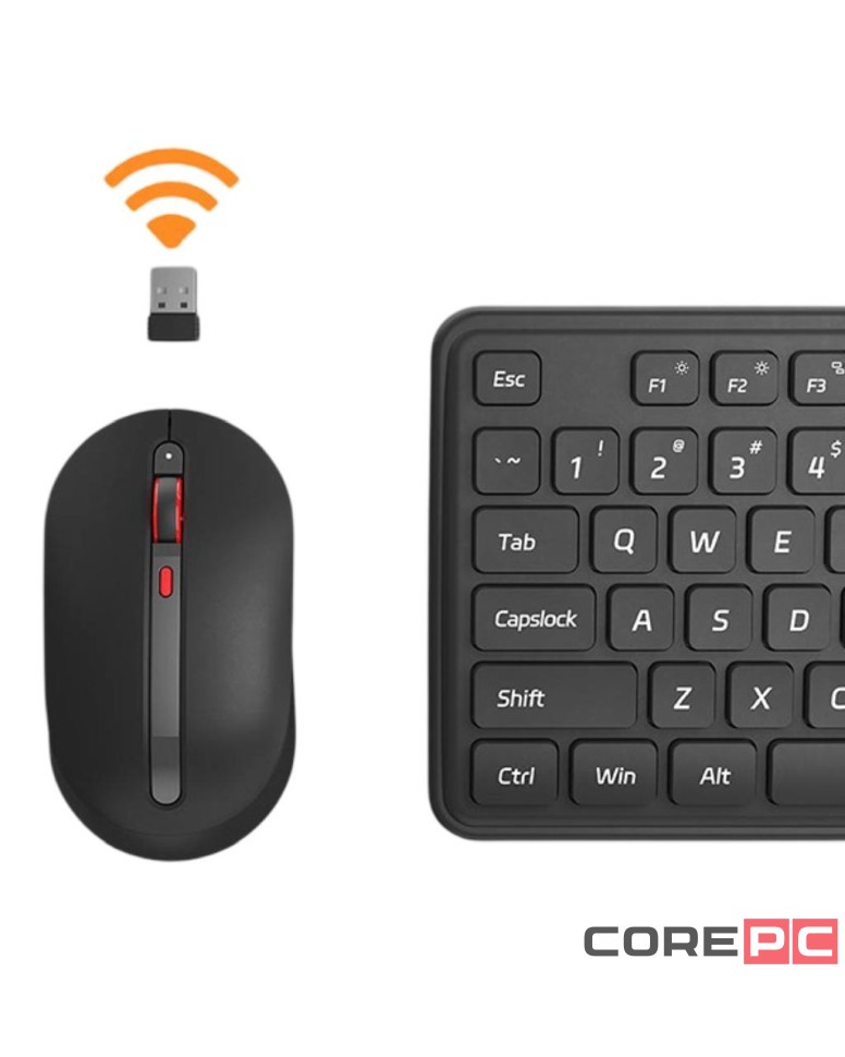 Клавиатура и мышь Xiaomi MIIIW Wireless Keyboard and Mouse Combo Gen 3 MW24PB03 черный