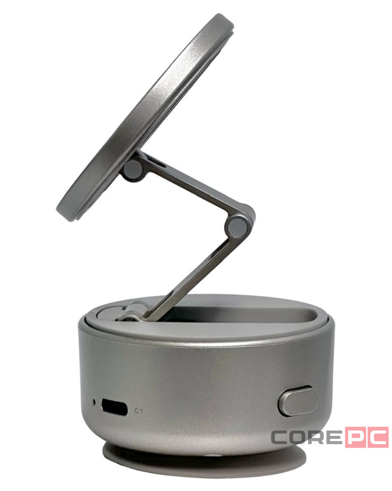 Подставка для смартфона Momax 1-Snap Go Auto Suction Magnetic Phone Stand KH20L титан