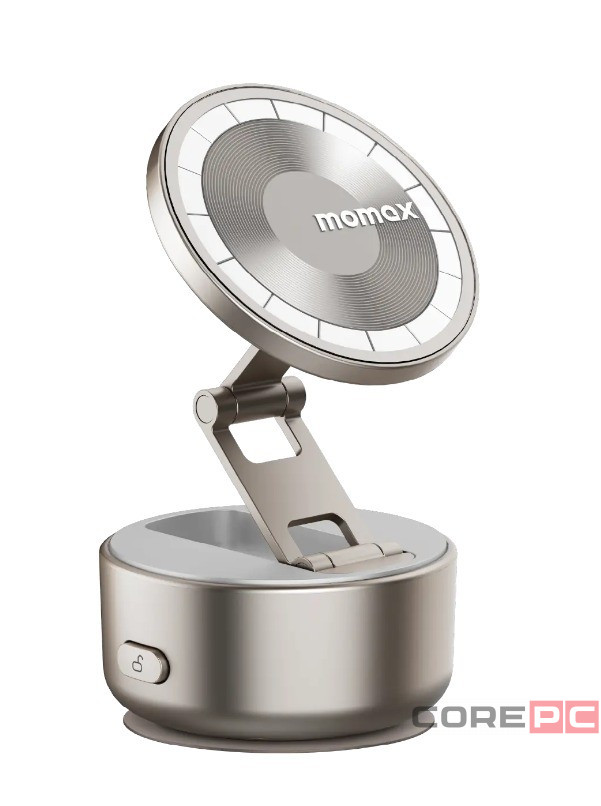 Подставка для смартфона Momax 1-Snap Go Auto Suction Magnetic Phone Stand KH20L титан