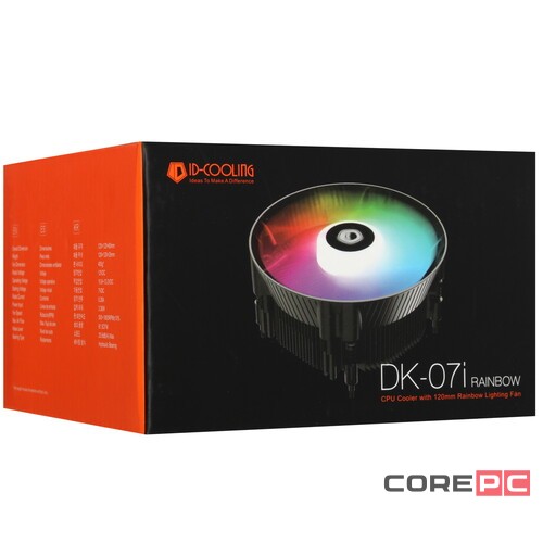 Кулер для процессора ID-COOLING DK-07i RAINBOW FRGB Black PWM