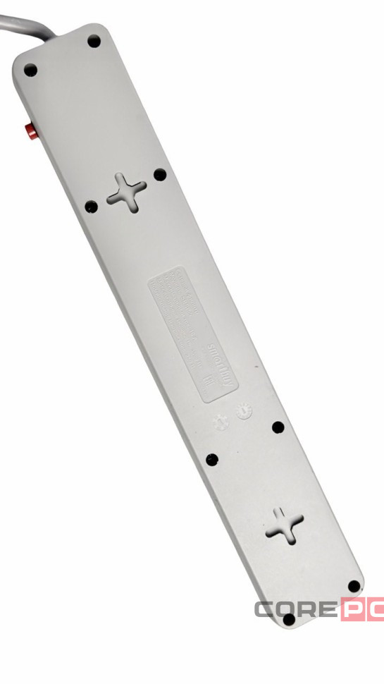 Сетевой фильтр 16А, 3500 Вт, 5 гнезд, без з/ш, с з/к, ПВС, 5 м, серый (SBSP-5-50-G)