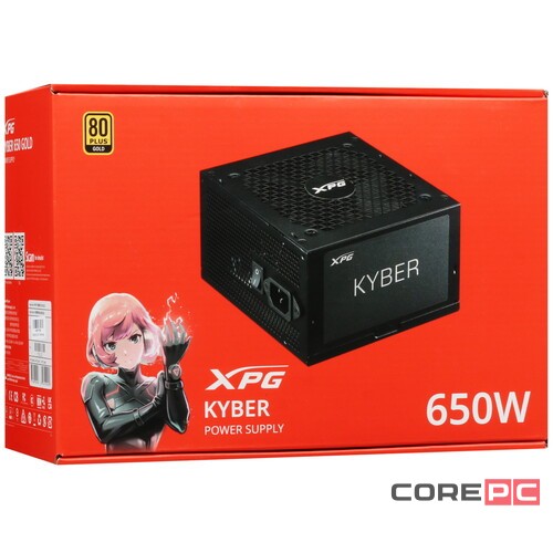 Блок питания ADATA XPG 650W KYBER 650 (KYBER650G-BKCEU)