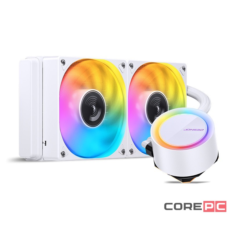 Система жидкостного охлаждения для процессора JONSBO TG-240 ARGB White PWM