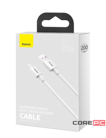 Usb Кабель-зарядка TYPE-C Baseus Superior 2м (CATYS-A02) 66W белый