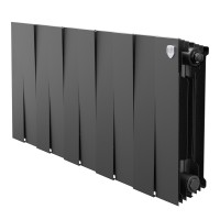 Радиатор биметаллический Royal Thermo PianoForte 300 Чёрный - 10 секц.