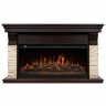 Портал Firelight Michigan 40 камень молочный, шпон темный дуб