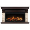 Портал Firelight Michigan 40 камень молочный, шпон темный дуб