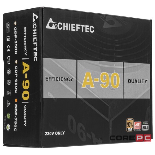 Блок питания Chieftec 750W GDP-750C A-90
