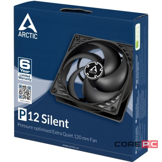 Вентилятор для корпуса Arctic Cooling P12 Silent (black/black) ACFAN00130A