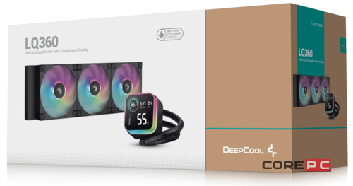 Система жидкостного охлаждения для процессора Deepcool LQ360 Black (R-LQ360-BKLSMW-G-1)