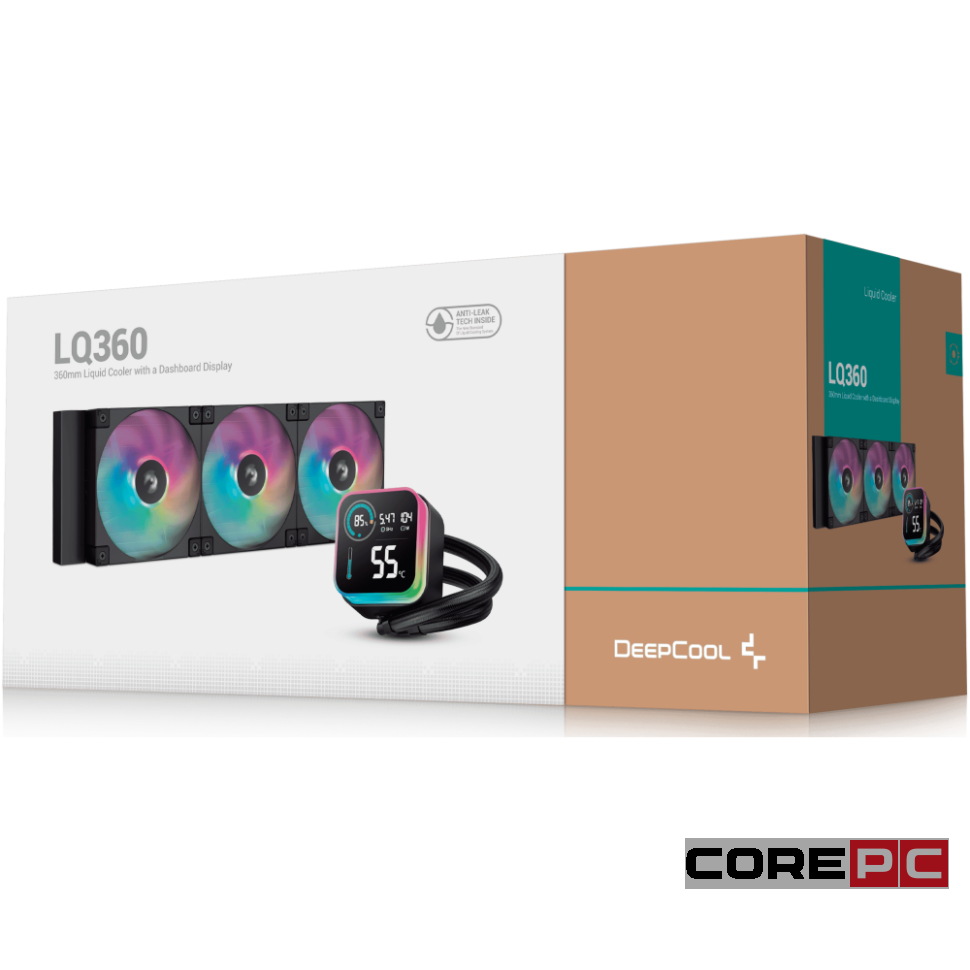 Система жидкостного охлаждения для процессора Deepcool LQ360 Black (R-LQ360-BKLSMW-G-1)