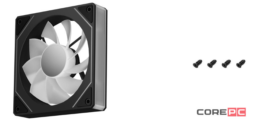Вентилятор для корпуса Deepcool CG530 FAN BKR ARGB Black Bulk