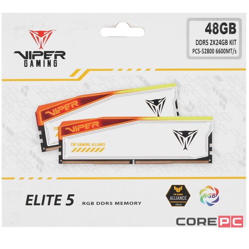 Оперативная память 48 Gb 6600 MHz Patriot VIPER Elite 5 TUF Gaming (PVER548G66C34KT)