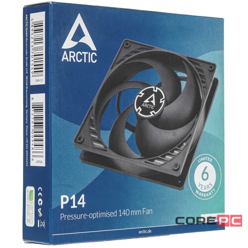 Вентилятор для корпуса Arctic Cooling ARCTIC P14 Black/Black ACFAN00123A