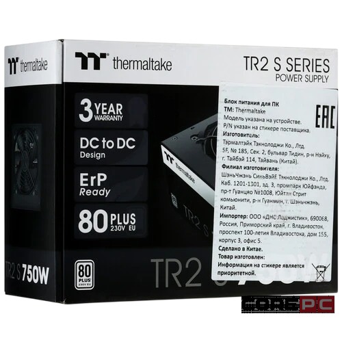 Блок питания Thermaltake 750W TR2 S 750 (PS-TRS-0750NNSAWE-2)