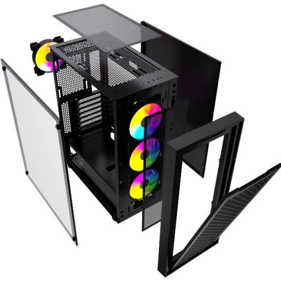 Компьютерный корпус Powercase ATTICA X4B TG Black E-ATX CAEB-L4