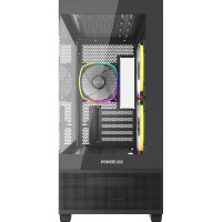 Компьютерный корпус Powercase Vision Micro M3B TG ARGB Black (CVMMB-A3)