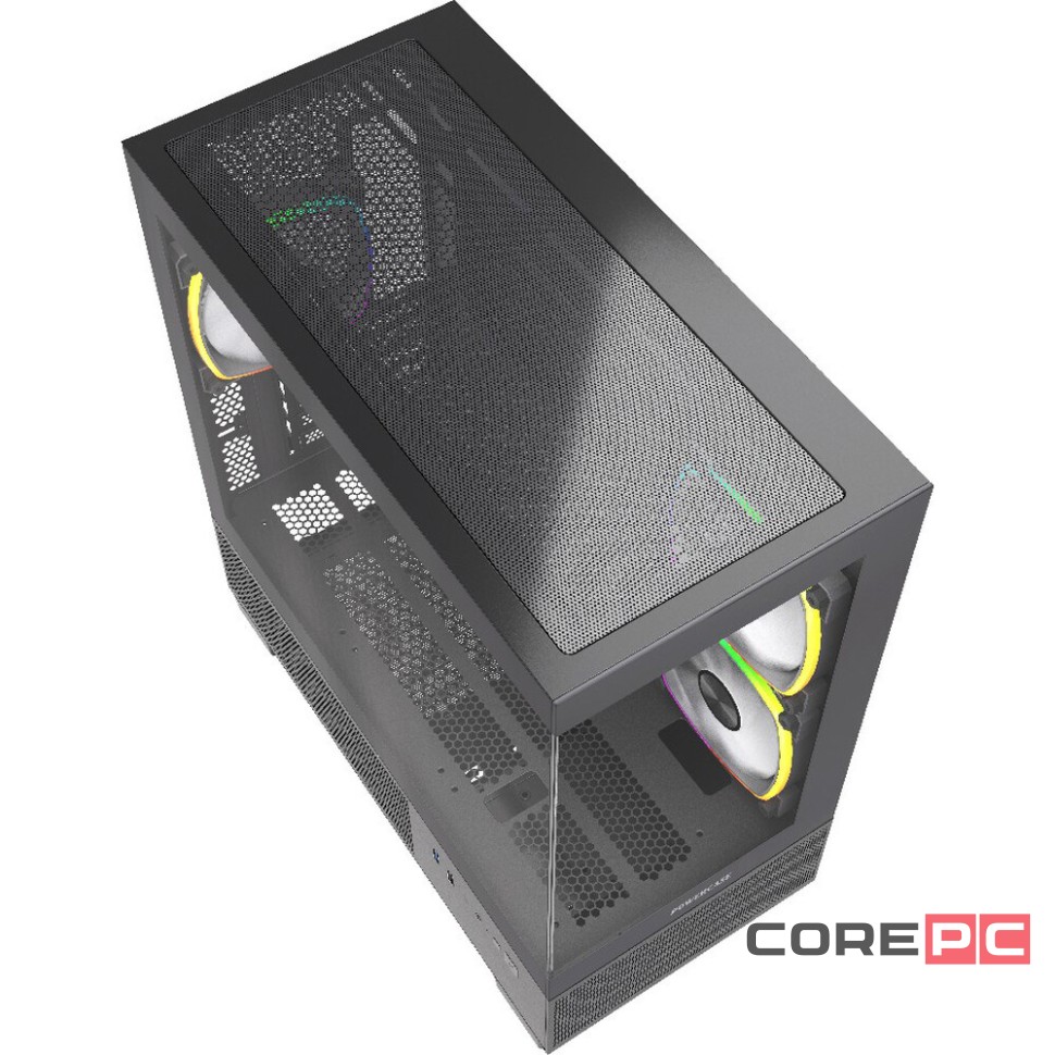 Компьютерный корпус Powercase Vision Micro M3B TG ARGB Black (CVMMB-A3)