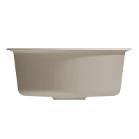 Мойкa МЛ-ГМ09 (ML-GM09) КОМФОРТ круглая, ультра-белая  (341), 510 мм (глуб. чаши 190)
