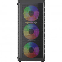 Компьютерный корпус Powercase Mistral S4B FRGB Fans Black (CMSB-L4)