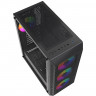 Компьютерный корпус Powercase Mistral S4B FRGB Fans Black (CMSB-L4)