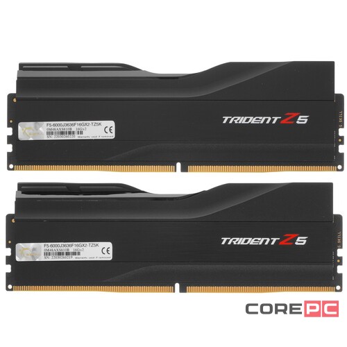 Оперативная память 32 Gb 6000 MHz G.Skill TRIDENT Z5 Black (F5-6000J3636F16GX2-TZ5K)
