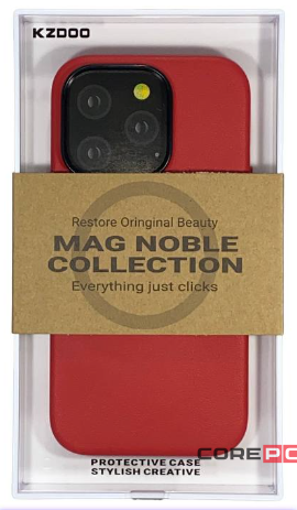 Накладка для i-Phone 14 Pro K-Doo Mag Noble кожаная красная