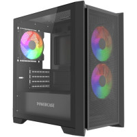 Компьютерный корпус Powercase ALISIO Micro Z3B ARGB V2 ARGB Black (CAMZB-A3-V2)