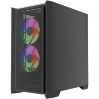 Компьютерный корпус Powercase ALISIO Micro Z3B ARGB V2 ARGB Black (CAMZB-A3-V2)