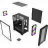 Компьютерный корпус Powercase ALISIO Micro Z3B ARGB V2 ARGB Black (CAMZB-A3-V2)