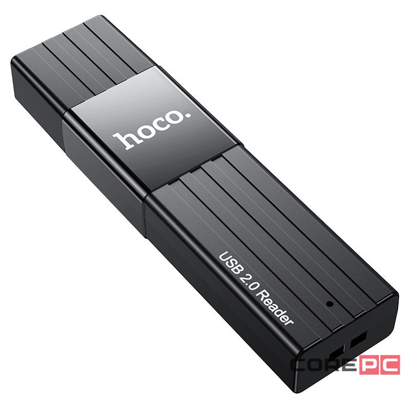 Картридер Hoco HB20 2TB 480Mbps USB2.0 чёрный