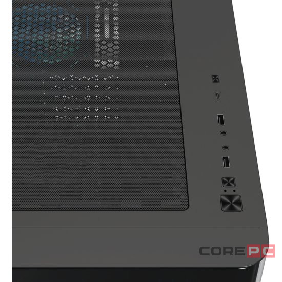 Компьютерный корпус XASTRA QR500M 3ARGB C10-UC ARGB Black (QR500M-3FM12A-C10-UC)