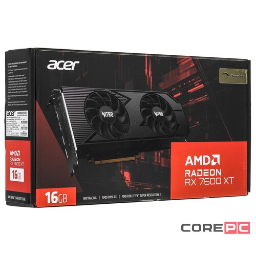 Видеокарта Acer (DP.Z3LWW.P02) Radeon RX 7600 XT 16GB NITRO OC