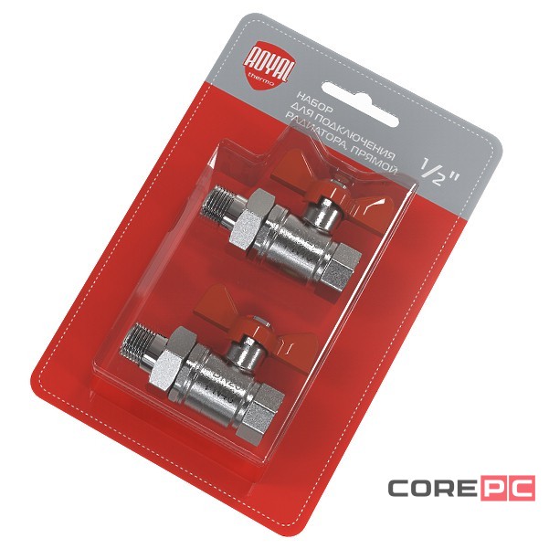 Набор для подключения радиатора Royal Thermo, прямой, 3/4quot;