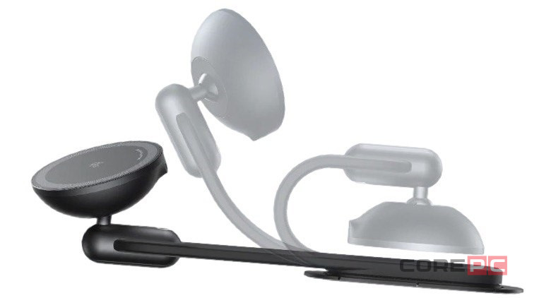 Держатель в автомобиль с беспроводной зарядкой на торпеду и воздуховод Anker A2216 черный