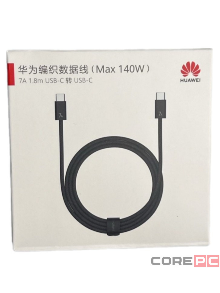 Usb Кабель-зарядка Type-C на Type-C Huawei CC-718 7A 140W 1.8M черный