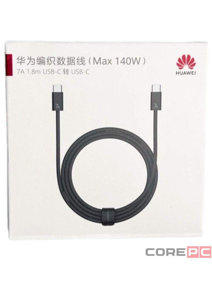 Usb Кабель-зарядка Type-C на Type-C Huawei CC-718 7A 140W 1.8M черный