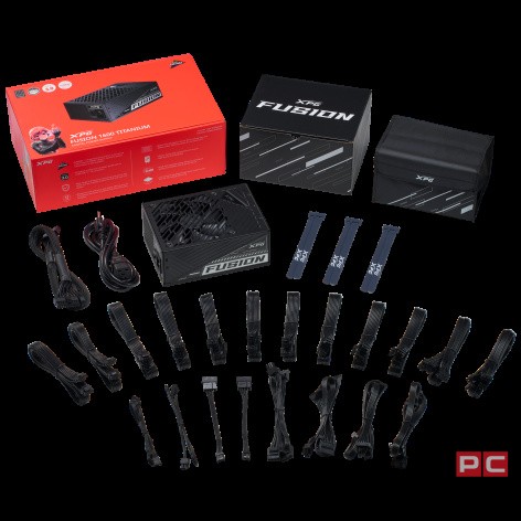 Блок питания ADATA XPG 1600W FUSION 1600 TITANIUM (FUSION1600T-BKCEU) (PCIe 5.0 Connector Cable Details)